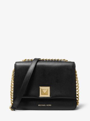 Sylvia Medium Crossgrain Leather Crossbody Michael Kors