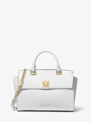 Sylvia Medium Crossgrain Leather Satchel Michael Kors [US]