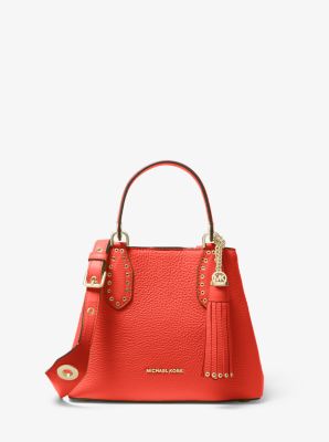 Brooklyn small pebbled leather satchel new arrivals