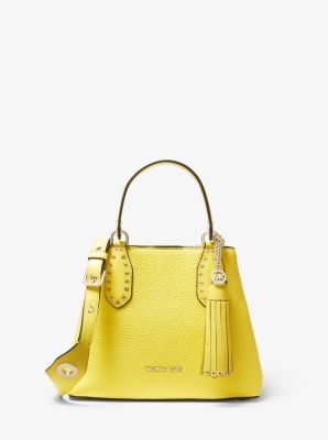 Brooklyn Small Pebbled Leather Satchel