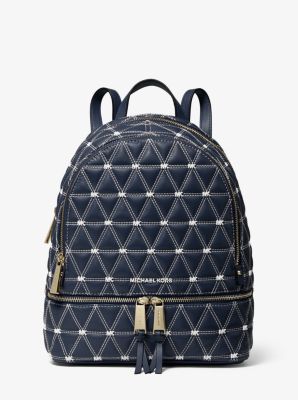 Rhea Medium Quilted Leather Backpack Michael Kors