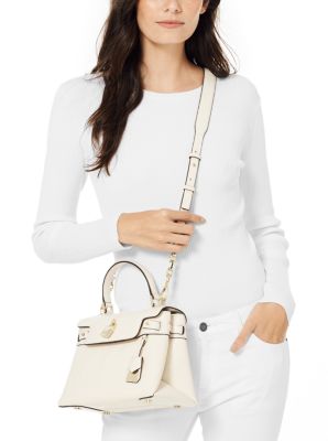 Gramercy Medium Chain Embossed Leather Satchel Michael Kors