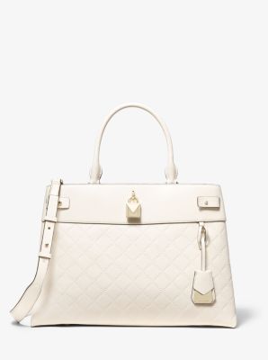 michael michael kors gramercy large leather satchel