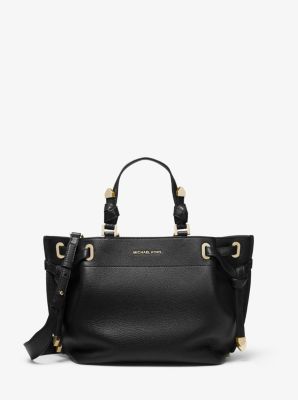 Michael kors greta cheap large pebbled leather satchel