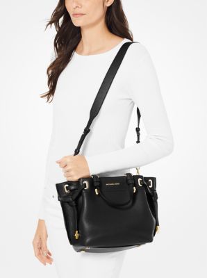 Greta large outlet pebbled leather satchel