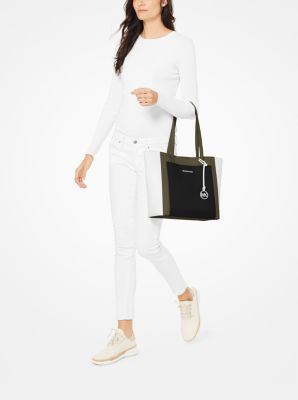 Gemma Large Tri-Color Pebbled Leather Tote | Michael Kors [US]