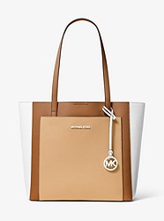 Gemma Large Tri-Color Pebbled Leather Tote - ACRN/BUTTRNT - 30S9LGXT3T