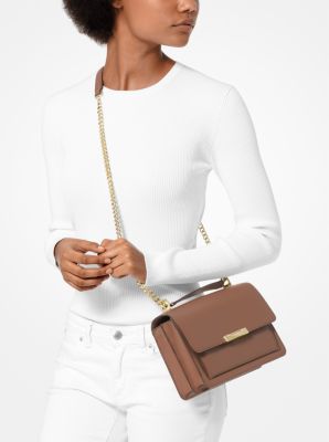 Michael kors jade large logo and leather crossbody bag sale