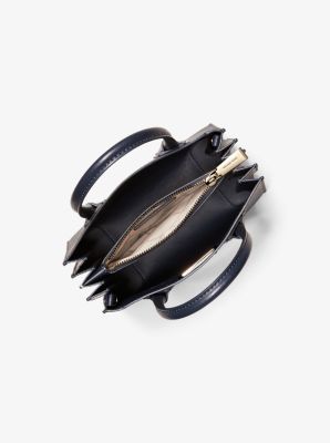 バッグ MICHAEL CORS Mercer Medium Logo and Leather Accordion Crossbody Bag