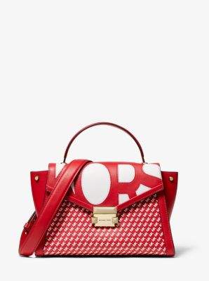 whitney medium graphic logo satchel