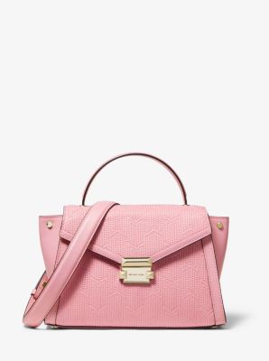 Mk whitney medium leather on sale satchel