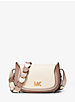 Jolene Small Tri-Color Leather Saddle Bag image number 0