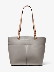 Bedford Pebbled Leather Tote Bag - PEARL GREY - 30S9SBFT2L