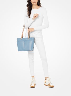  Michael Kors Marilyn Medium Top Zip Tote Chambray One Size :  Clothing, Shoes & Jewelry