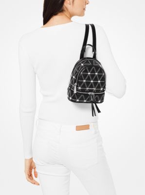 Rhea Mini Quilted Leather Backpack image number 3