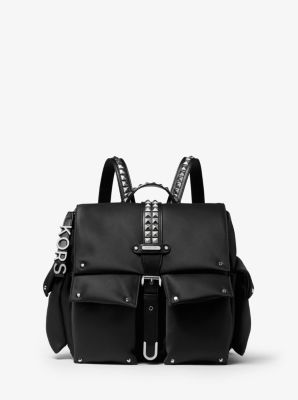 Olivia Medium Studded Satin Backpack | Michael Kors