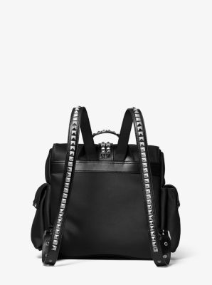 Olivia Medium Studded Satin Backpack Michael Kors