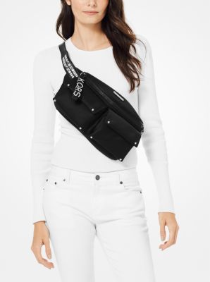 Olivia Large Studded Satin Belt Bag | Michael Kors Canada