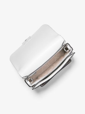 Sloan Editor Two-Tone Logo and Leather Shoulder Bag