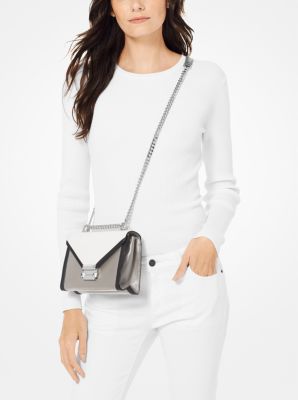 Whitney tricolor quilted leather shoulder bag sale