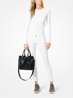 Blakely leather bucket bag michael clearance kors