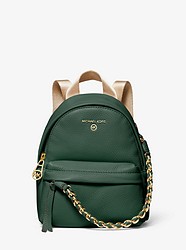 Slater Extra-Small Pebbled Leather Convertible Backpack - MOSS - 30T0G04B0L