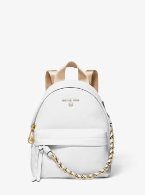 michael kors mini backpack white