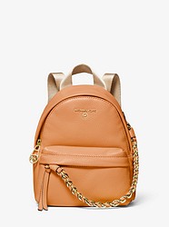 Slater Extra-Small Pebbled Leather Convertible Backpack - CIDER - 30T0G04B0L