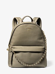 Slater Medium Pebbled Leather Backpack - ARMY - 30T0G04B1L