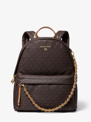 마이클 마이클 코어스 백팩 Michael Michael Kors Slater Medium Logo Backpack,BRN/ACORN