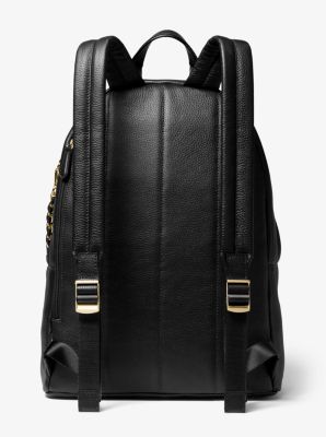 Slater large pebbled cheap leather backpack