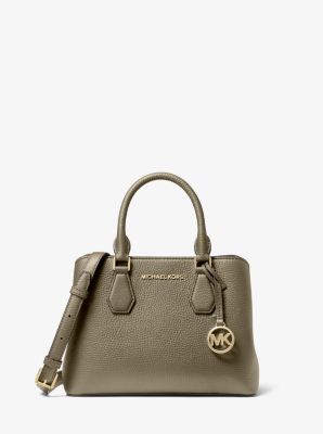 Michael kors camille small pebbled leather satchel sale