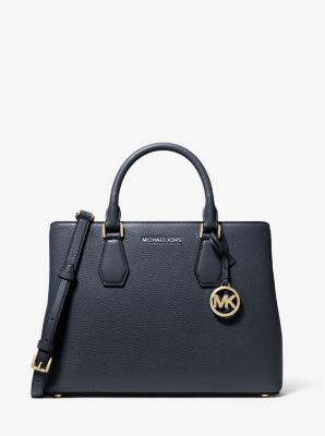 Michael kors navy satchel online