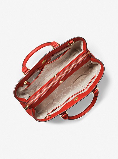 Bolso satchel Camille pequeño de piel granulada Michael Kors de color  Neutro