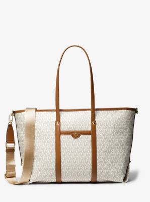 michael kors signature logo tote bag