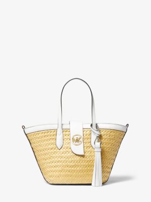 Michael kors straw store bag