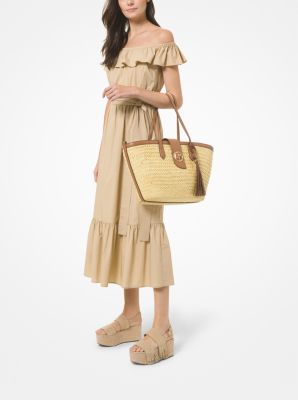 Izzy Medium Straw Tote Bag