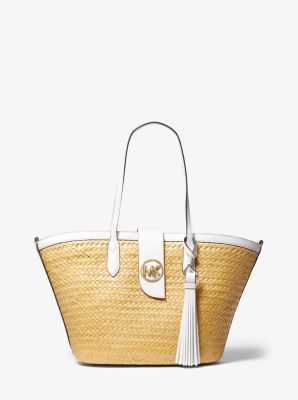 michael kors straw bag