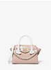 Carmen Extra-Small Two-Tone Crocodile-Embossed Leather Belted Satchel image number 0