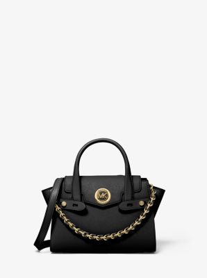 Carmen Extra-Small Saffiano Leather Belted Satchel