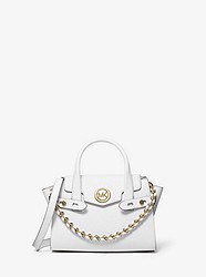 Carmen Extra-Small Saffiano Leather Belted Satchel - OPTIC WHITE - 30T0GNMM0L