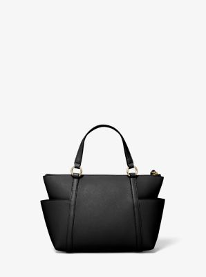 Sullivan Small Saffiano Leather Top-Zip Tote Bag image number 3