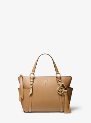 Sullivan Small Saffiano Leather Top-Zip Tote Bag image number 0