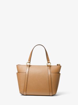 Sullivan Small Saffiano Leather Top-Zip Tote Bag image number 2
