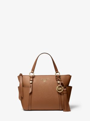 Sullivan Small Saffiano Leather Top-Zip Tote Bag image number 0