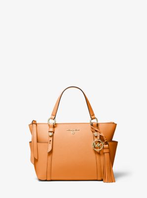 Borsa tote Sullivan piccola in pelle Saffiano con zip superiore in SIDRO | Michael Kors