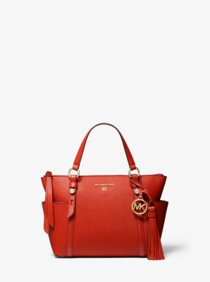 Sullivan Small Saffiano Leather Top-Zip Tote Bag image number 0