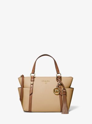 Sullivan Small Saffiano Leather Top-Zip Tote Bag