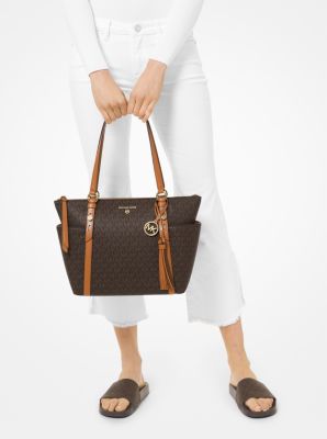 Sullivan Medium Logo Top-Zip Tote Bag