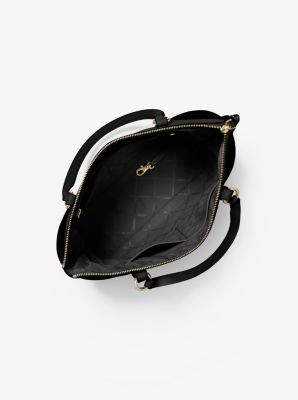 Buy Michael Kors Sullivan Medium Saffiano Leather Top-Zip Tote Bag, Black  Color Women